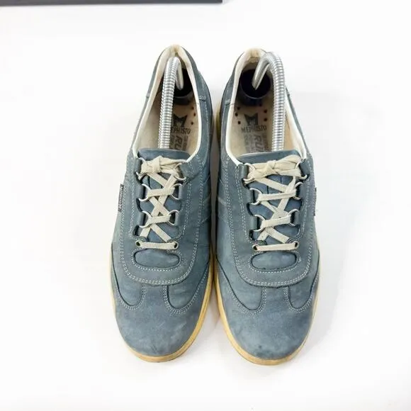 Mephisto Runoff Comfort Sneakers Blue Suede Women's 9.5