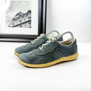Mephisto Runoff Comfort Sneakers Blue Suede Women's 9.5