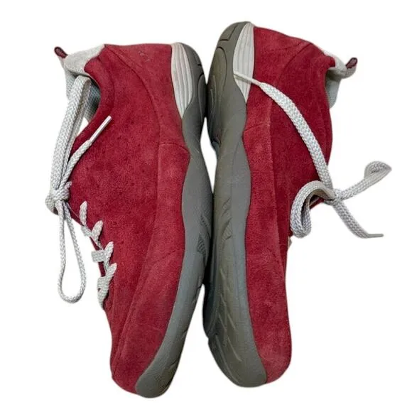 Mephisto Sky Sneakers Women 9 Red Suede Lace Up Comfort Casual Chic Shoes