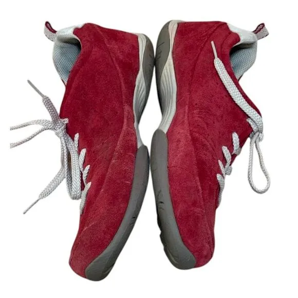 Mephisto Sky Sneakers Women 9 Red Suede Lace Up Comfort Casual Chic Shoes