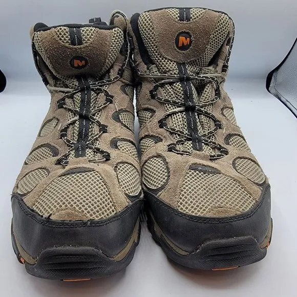 Merrell Brindle Mens 12 Brown Vent Mid Waterproof Outdoor Hiking Boots J160976C