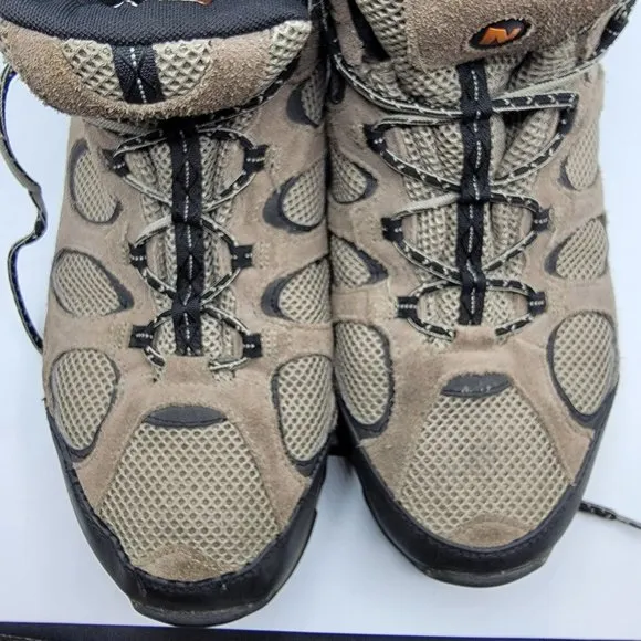 Merrell Brindle Mens 12 Brown Vent Mid Waterproof Outdoor Hiking Boots J160976C
