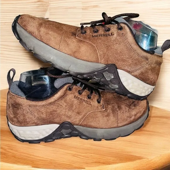 Merrell JUNGLE LACE AC  Mens Sz 9 Hiking TRAIL Shoe Sneaker DARK EARTH BROWN