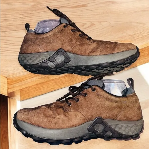 Merrell JUNGLE LACE AC  Mens Sz 9 Hiking TRAIL Shoe Sneaker DARK EARTH BROWN