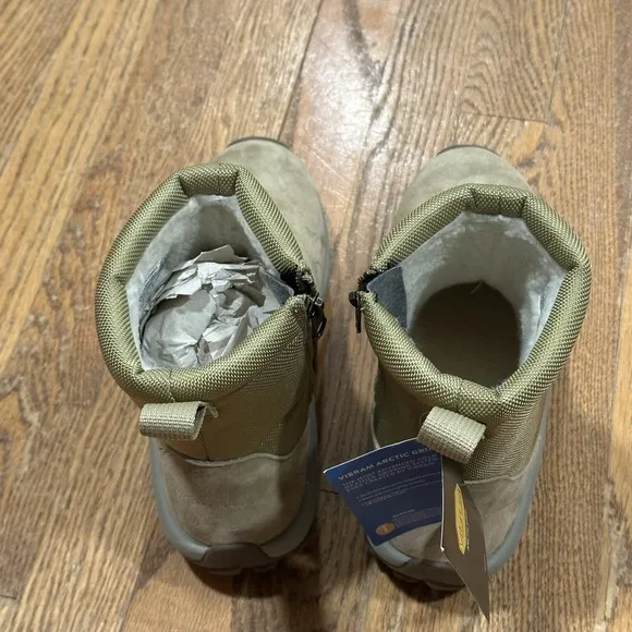 Merrell Jungle Mid Zip Polar Waterproof Ice  Boots Olive Men's Size 10  J003565
