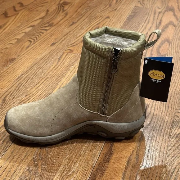 Merrell Jungle Mid Zip Polar Waterproof Ice  Boots Olive Men's Size 10  J003565