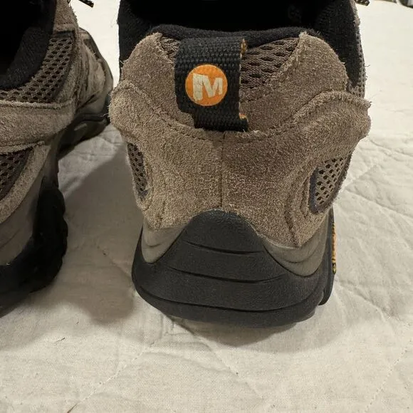 Merrell Men's Moab 2 WP Leather Hiking Shoe Walnut US 10 Rugged Ventilator