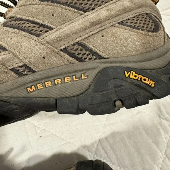 Merrell Men's Moab 2 WP Leather Hiking Shoe Walnut US 10 Rugged Ventilator