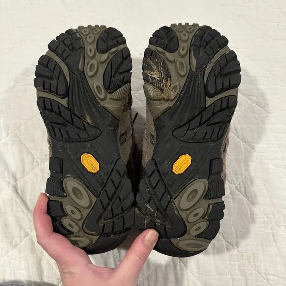 Merrell Men's Moab 2 WP Leather Hiking Shoe Walnut US 10 Rugged Ventilator