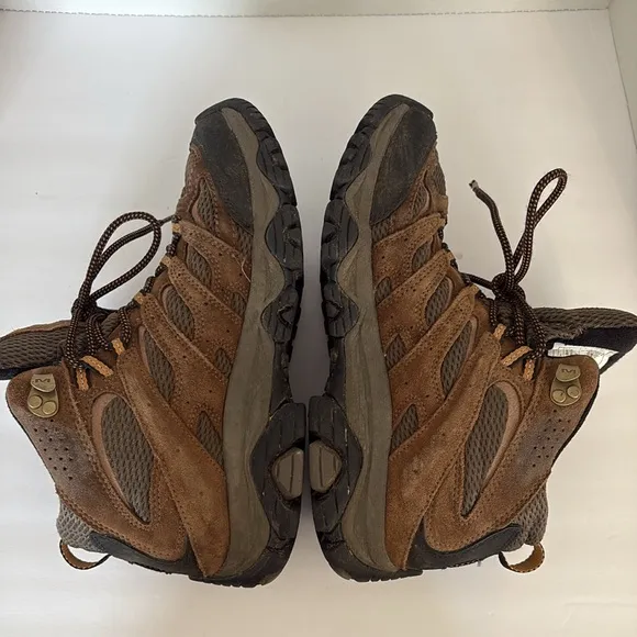Merrell Men's Moab Mid Waterproof Hiking Boots All Terrain Rugged Outdoors Sz 7‎