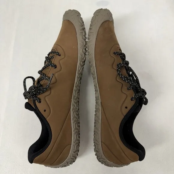 Merrell Men's Vapor Glove 6 Brown Leather Sz 9 Outdoor Hiking Barefoot