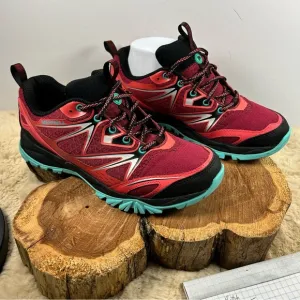 Merrell Red and Green Athletic Shoes for Trail Running