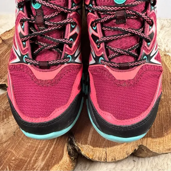 Merrell Red and Green Athletic Shoes for Trail Running