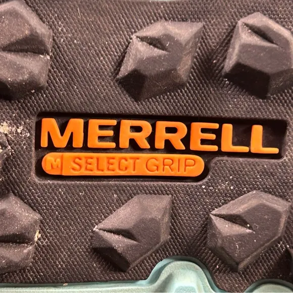 Merrell Red and Green Athletic Shoes for Trail Running