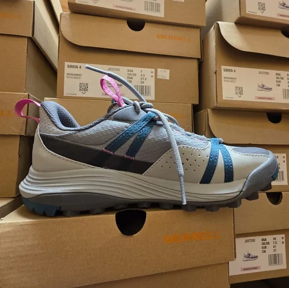 Merrell Siren 4 Gray and Blue Women's Shoes