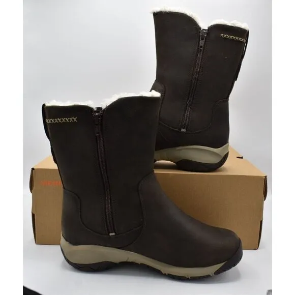 Merrell Size 7 Wide Width Encore 4 Tall Polar Waterproof Insulated Leather Boots