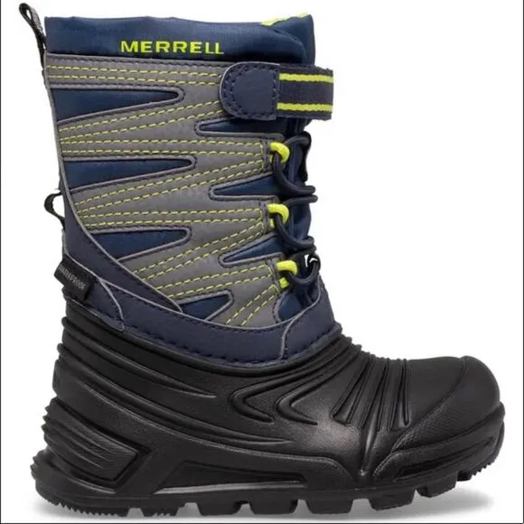 MERRELL SNOW “QUEST 3.0”BLUE WATERPROOF WINTER AND RAIN BOOTS🆕