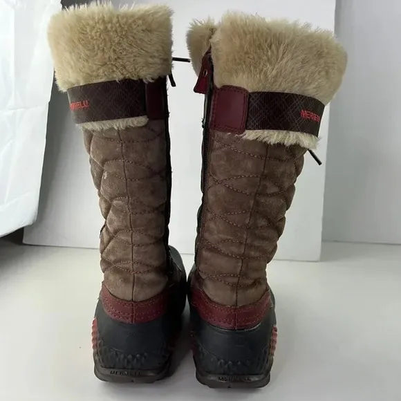 Merrell Tan Leather Opt-warm Winter Boots