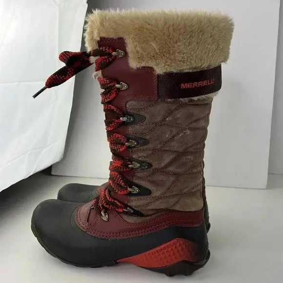 Merrell Tan Leather Opt-warm Winter Boots