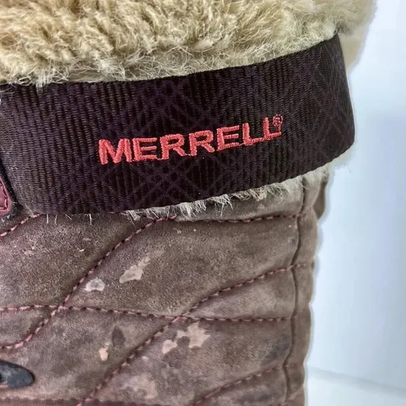Merrell Tan Leather Opt-warm Winter Boots