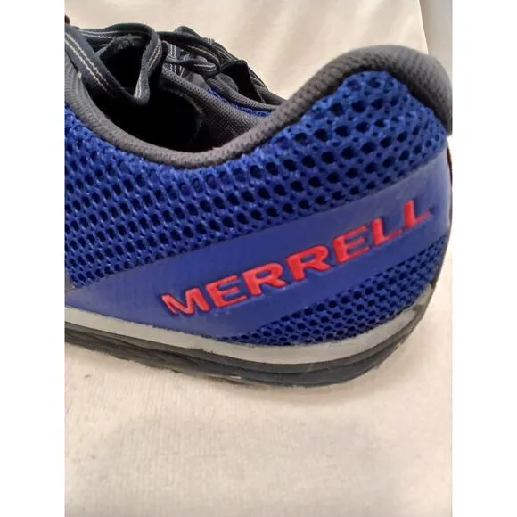 Merrell Trail Glove 5 Trail Running Shoes Mens Sz 14 Blue Vibram Barefoot J84811
