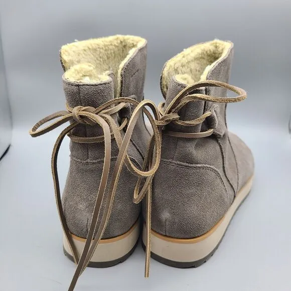 Merrell Women boots Juno Bluff Polar Boulder Taupe suede Waterproof sz 8 new