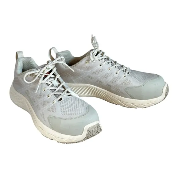 Merrell Work Shoes Mens Size 10 Light Gray Moab Flight Carbon Fiber Sneakers