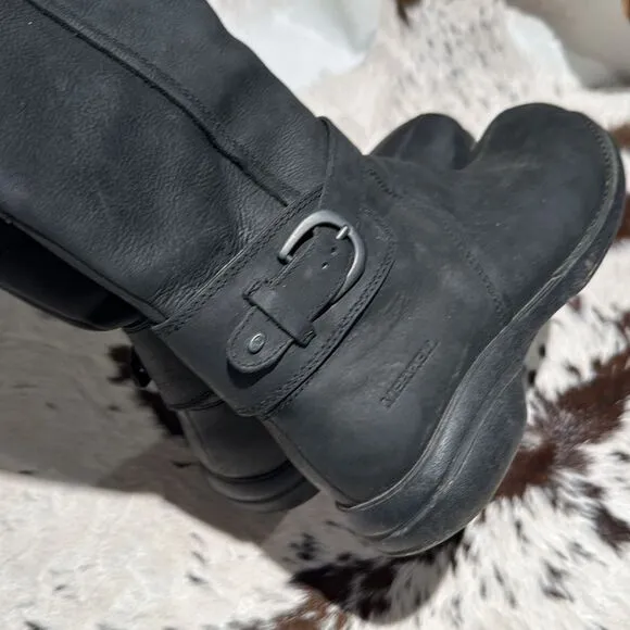 Merrell Captiva- Buckle Top- Waterproof Tall Leather Boot Size 11 A15