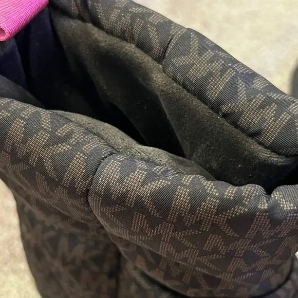 Michael Kors Brown and Pink Winter Boots | Warm Fleece | Size 8 | Never Used