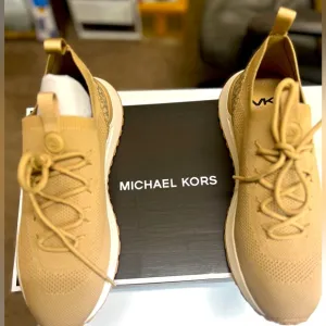 Michael kors DAX SLIP ON SF STRETCH KNIT Mens shoes camel color