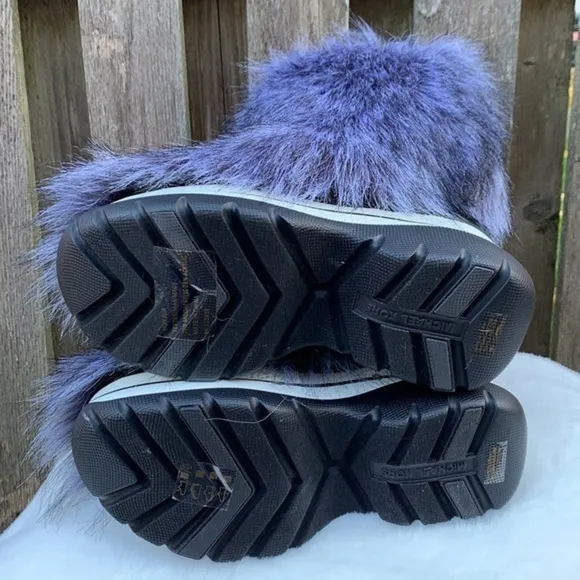 MICHAEL KORS Gamma Platform Fur Hair On Insulated Winter Boots, Size 6