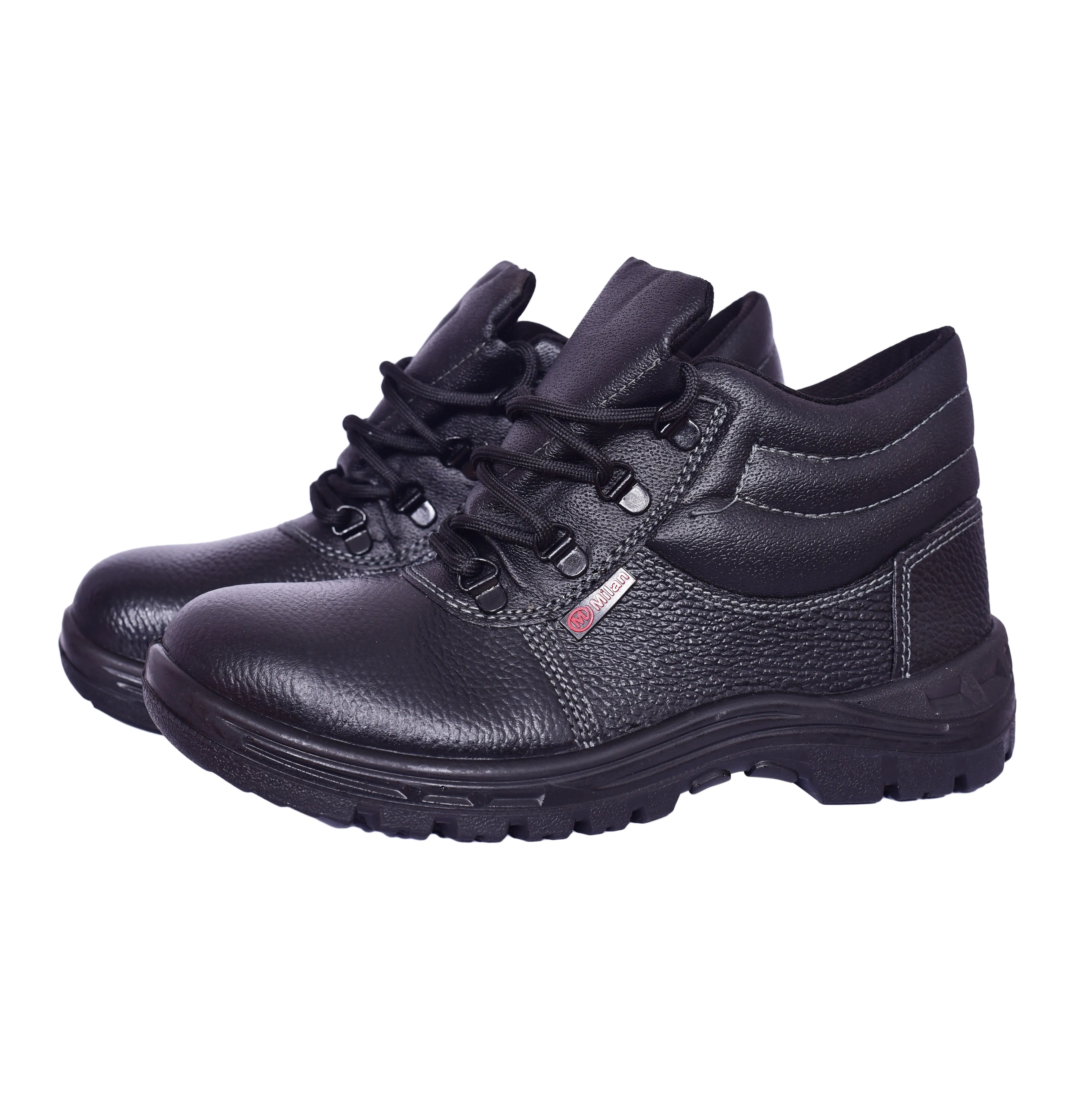 Milan Safety Shoe MS 07 – Lightweight, High-ankle |  ISI-Compliant Single -Density Safety Footwear