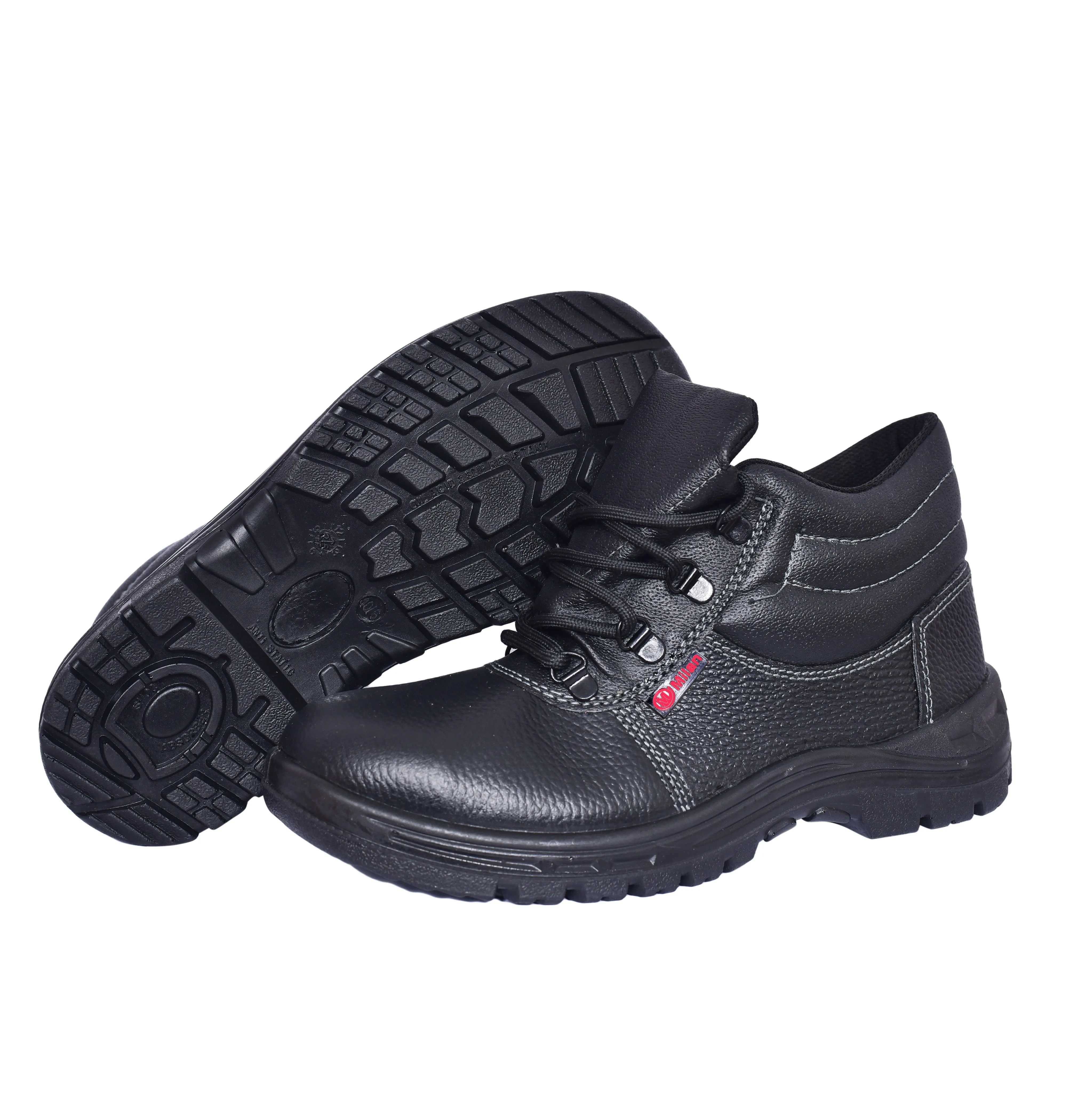 Milan Safety Shoe MS 07 – Lightweight, High-ankle |  ISI-Compliant Single -Density Safety Footwear