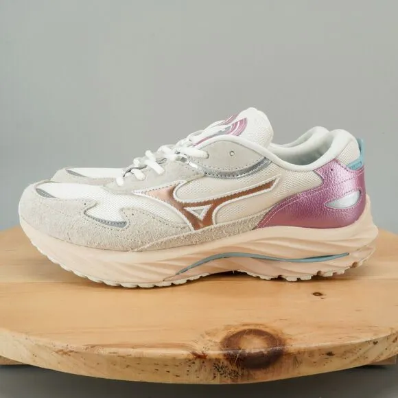 Mizuno Wave Rider Beta 'Kosei Pack' Mens Size 11 Shoe White Sand Silver Sky Blue