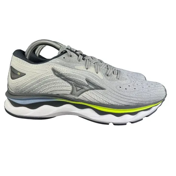 Mizuno Wave Sky 6 Ultimate Grey White Running Shoes Women's Size 9