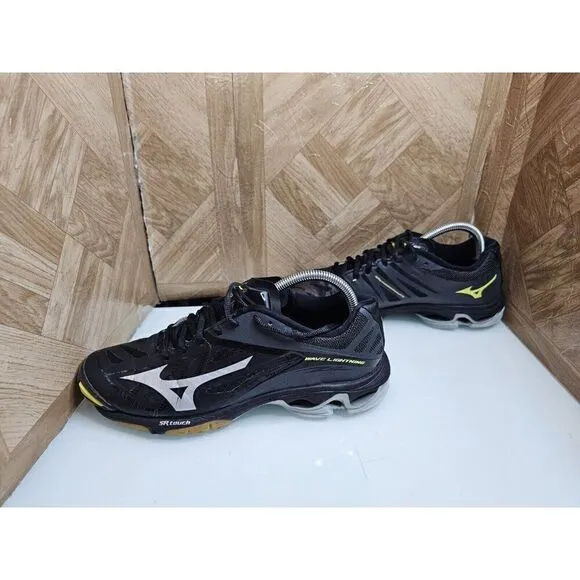 Mizuno Woman's Wave Lighting Running Black Shoes Size 9.5  376