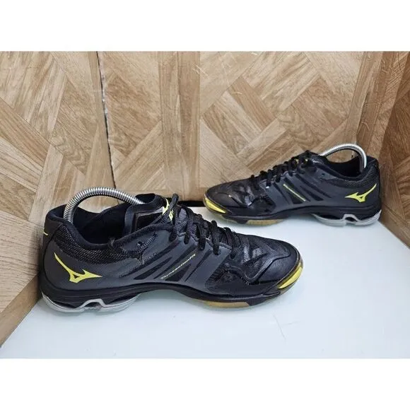 Mizuno Woman's Wave Lighting Running Black Shoes Size 9.5  376