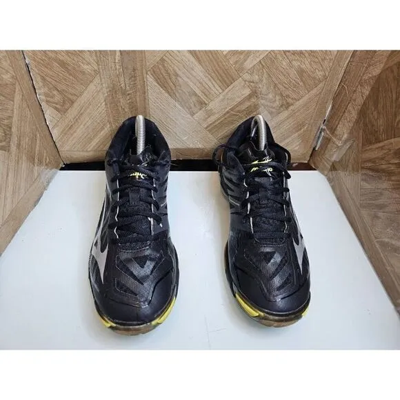 Mizuno Woman's Wave Lighting Running Black Shoes Size 9.5  376