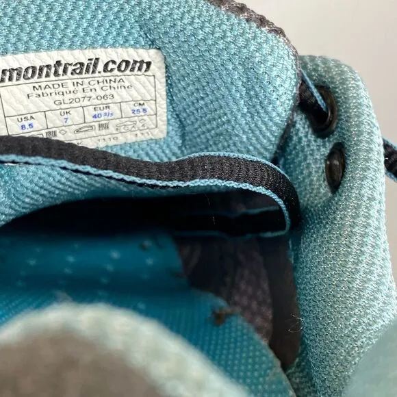 MONTRAIL Womens Blue Gray Outdoor Shoes Size 8,5 Style GL2077-063