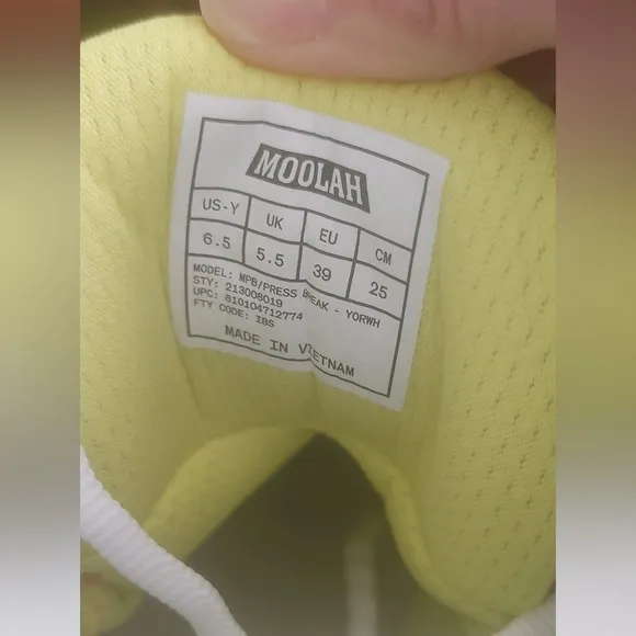 MOOLAH KIDS PRESS BREAK basketball shoes YELLOW FADE / BURNT ORANGE / WHITE