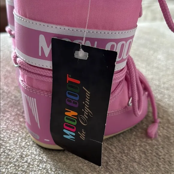 Moon Boot Pink Insulated Winter Boots