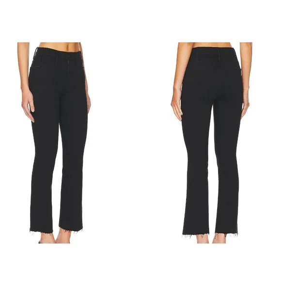 MOTHER lil' hustler ankle fray encounters at night black Raw Frayed Hem size 26