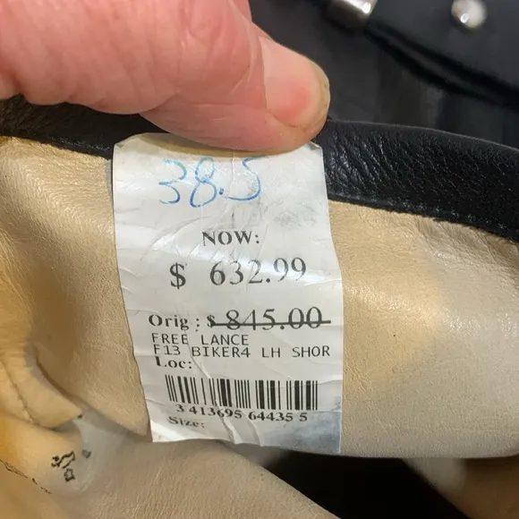 Moto boot leather FREE LANCE EU38.5