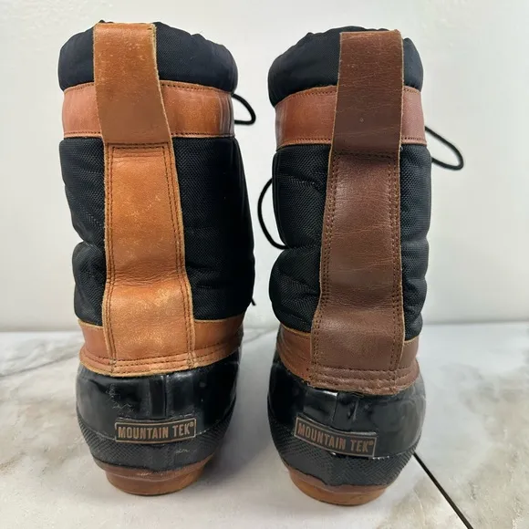 Mountain Tek Men's Insulated Steel Shank Duck Work Rain Boots, Sz 12
