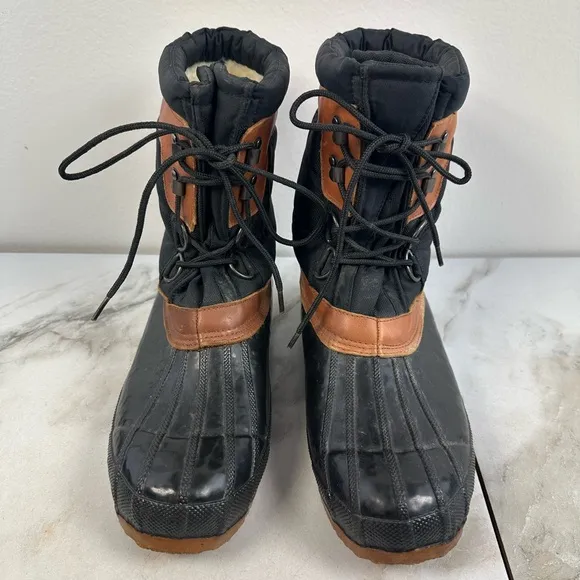 Mountain Tek Men's Insulated Steel Shank Duck Work Rain Boots, Sz 12