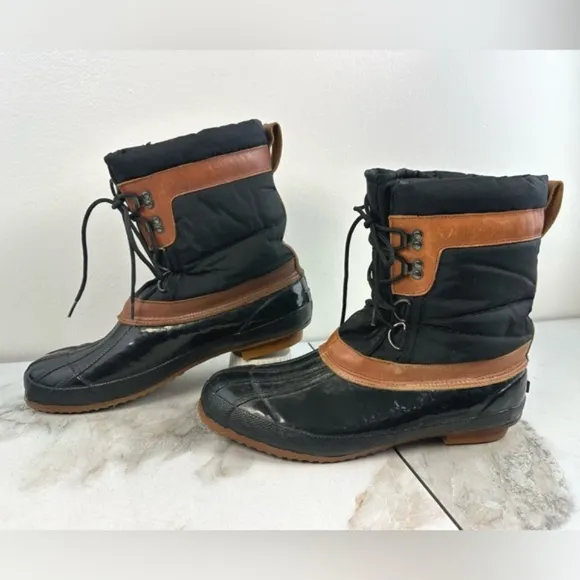 Mountain Tek Men's Insulated Steel Shank Duck Work Rain Boots, Sz 12