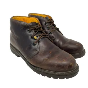 MR PANAMA Jack Havana Joe Brown Leather Ankle Lace Up Boots 40 Waxy Waterproof