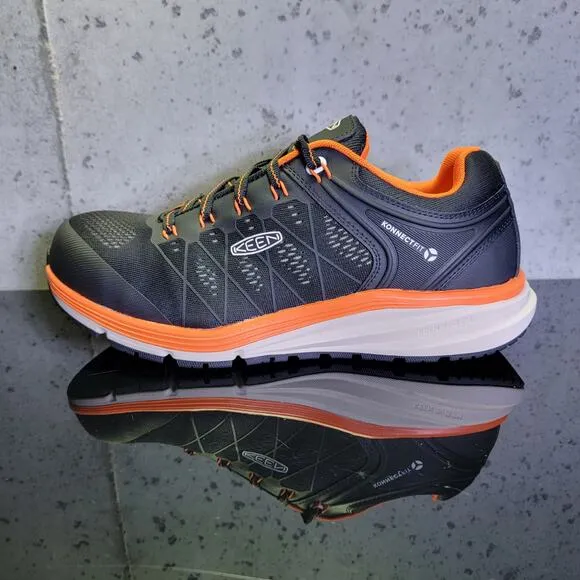 MSRP $120 KEEN Utility Vista Energy Low Composite Toe Work Shoe Sz 10.5 D Orange
