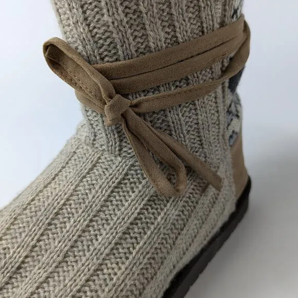 Muk Luks Womens Size 9 Slipper Boots Cozy Essentials Reliable Milwaukee Faux Fur