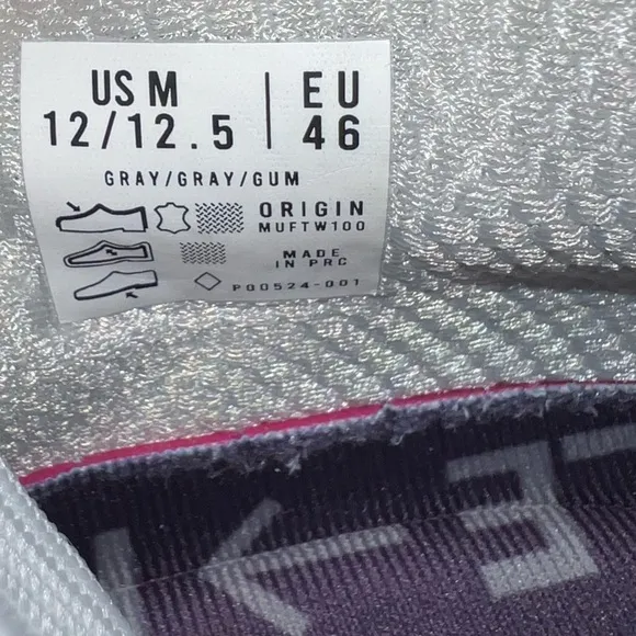 Municipal Origin Sneakers Shoes Mens Size 12 - 12.5 gray gray gum
